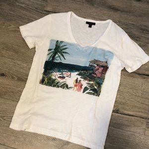 J Crew Beach Scene T-Shirt